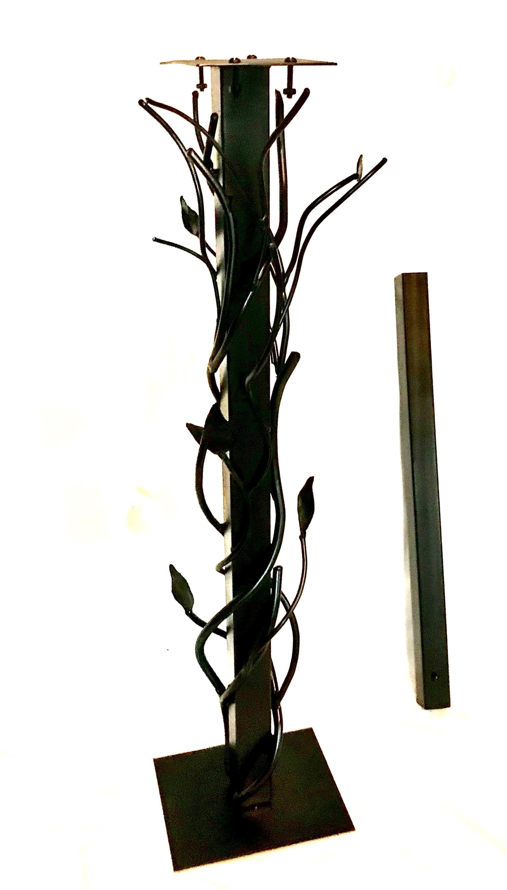 Heavy Steel Mailbox Post, Metal Garden Post, Steel Vines Post, Mailbox Not Included