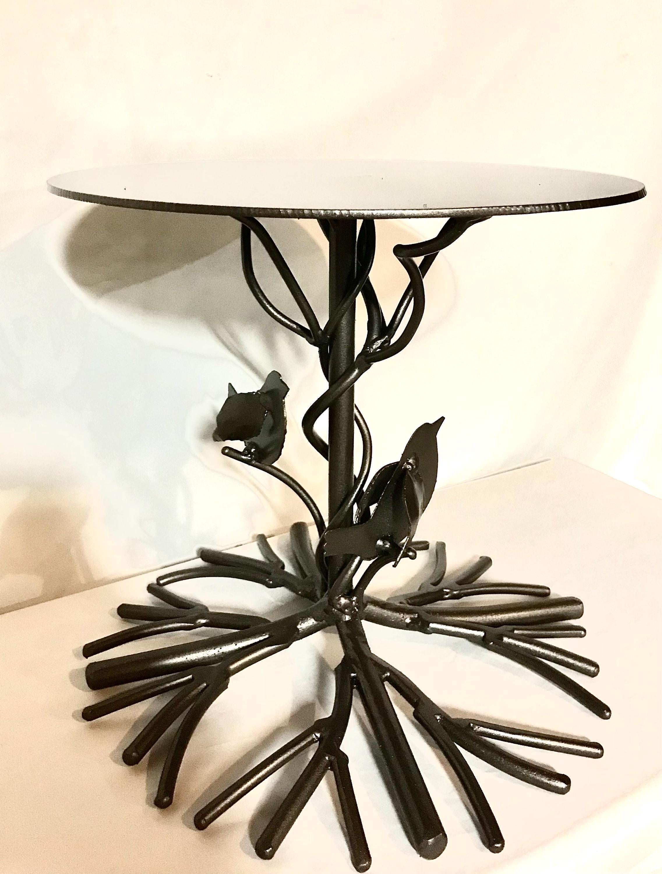Tree of Life Cake Stand: Steel Wedding Dessert Display (10 inch)