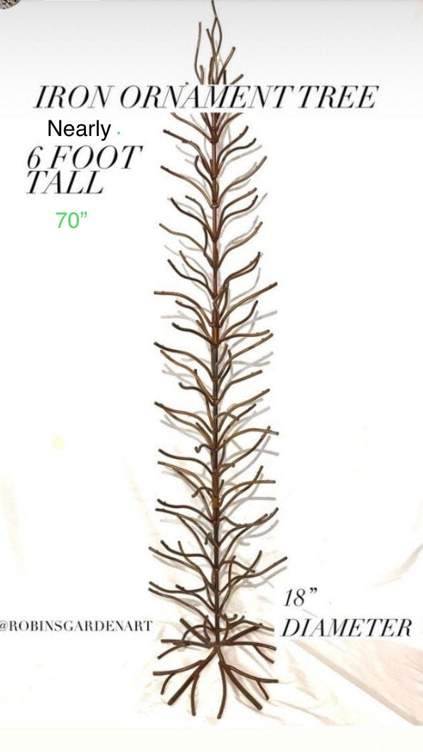 Metal Twig Tree, 70 Inch Tall, Original Holiday Tree.