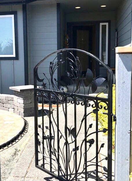 Iron Woodland Garden Gate: Handcrafted Steel, 3x4 ft