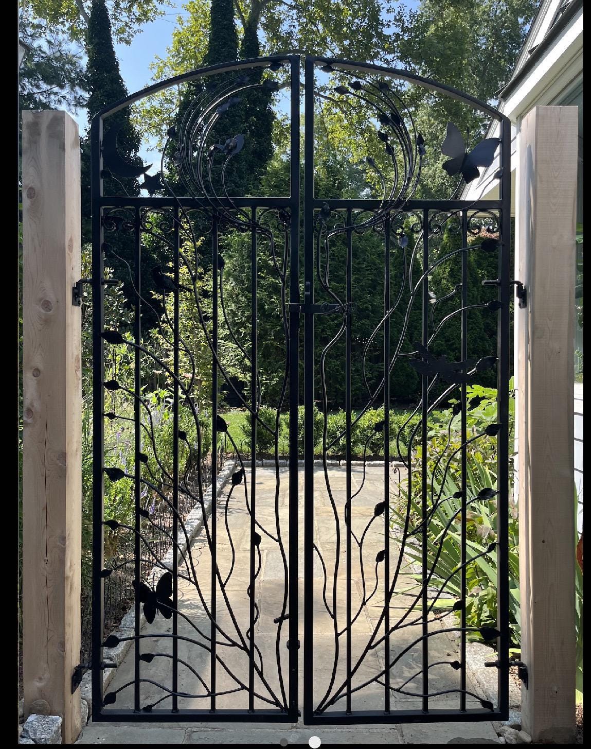 Double Iron Gate, Original Woodland Gate, 70 Inches Tall