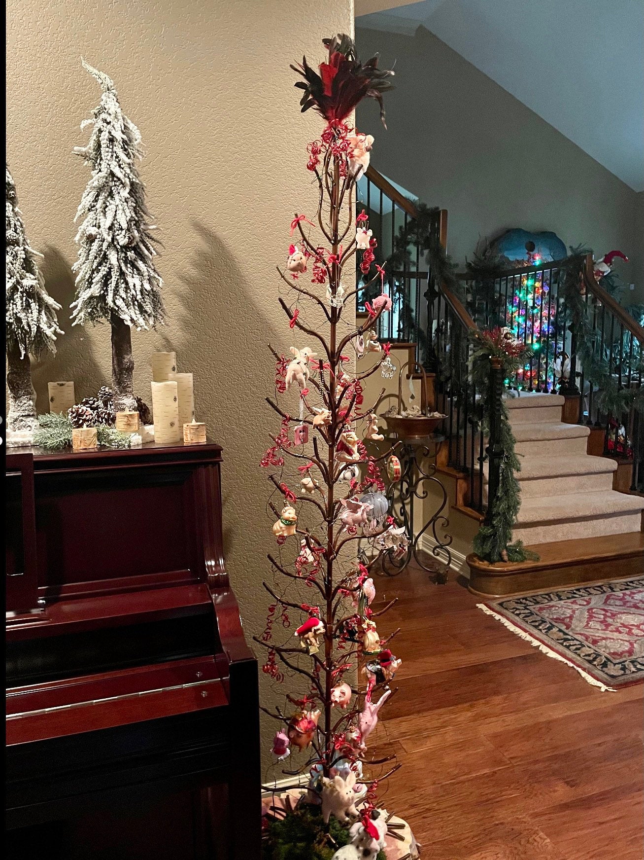 Metal Twig Tree, 70 Inch Tall, Original Holiday Tree.