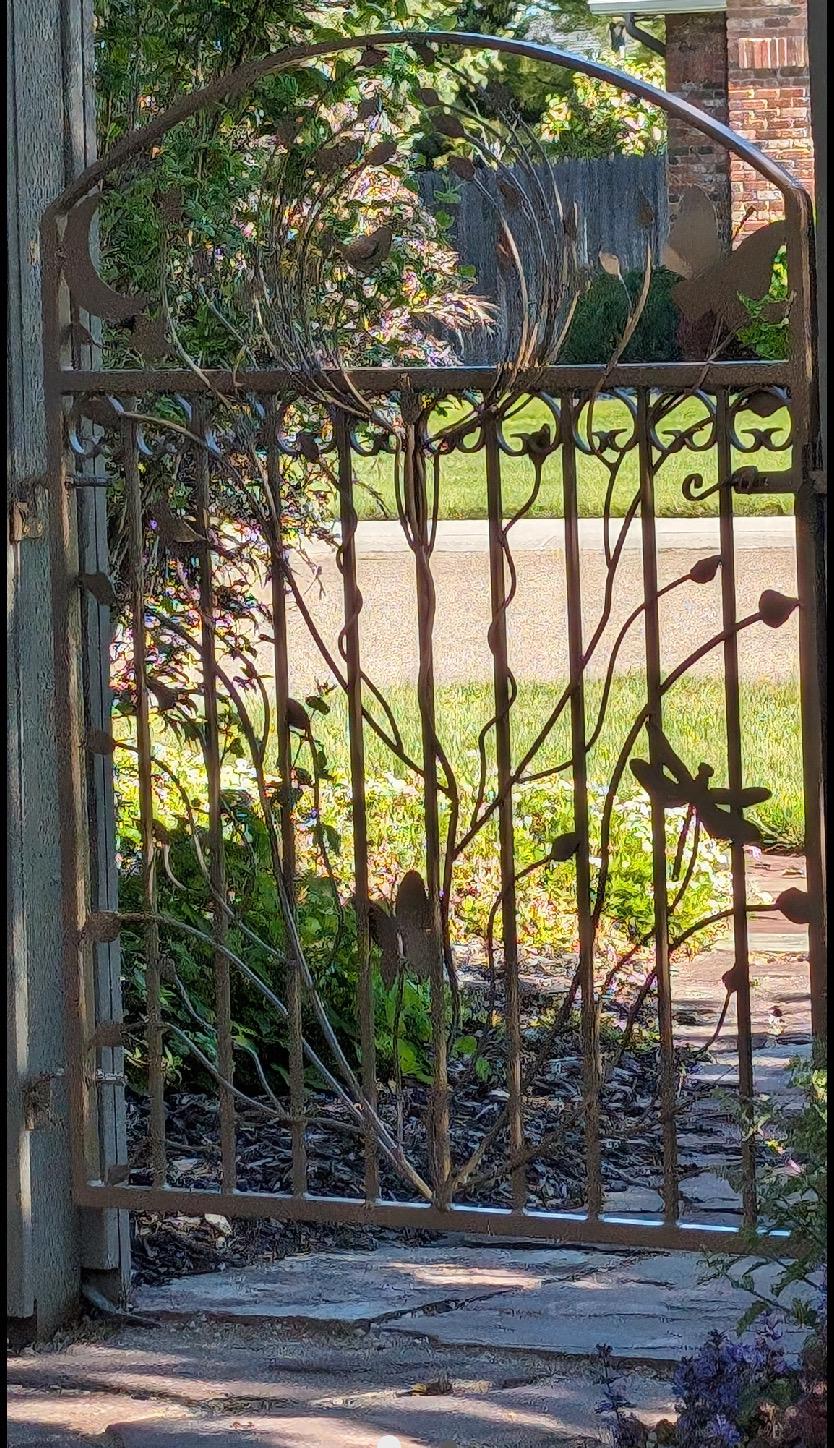 Iron Garden Gate, Original Woodland Gate, Five Foot (60 Inch Tall)