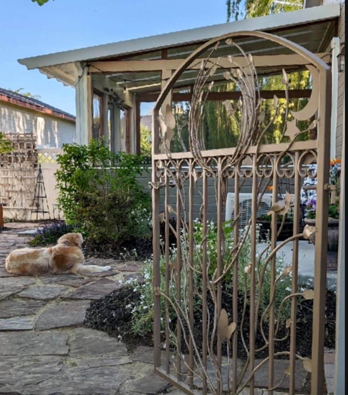 Iron Woodland Garden Gate: Handcrafted Steel, 3x4 ft