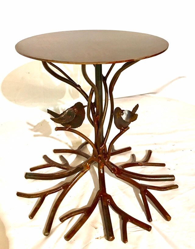 Tree of Life Cake Stand: Steel Wedding Dessert Display (10 inch)