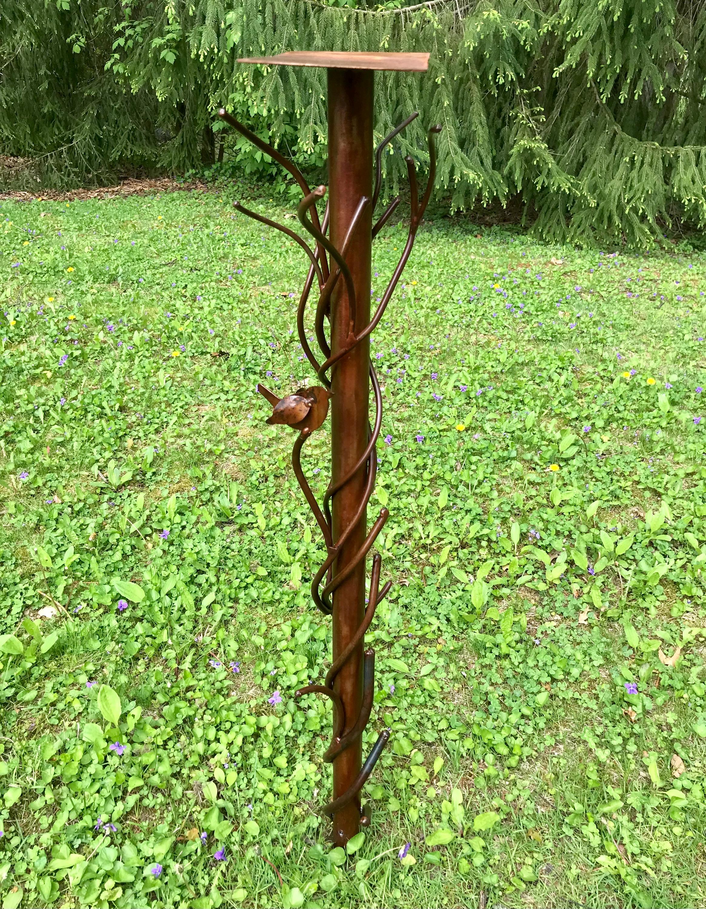 Heavy Steel Mailbox Post, Metal Garden Post, Steel Vines Post, Mailbox Not Included