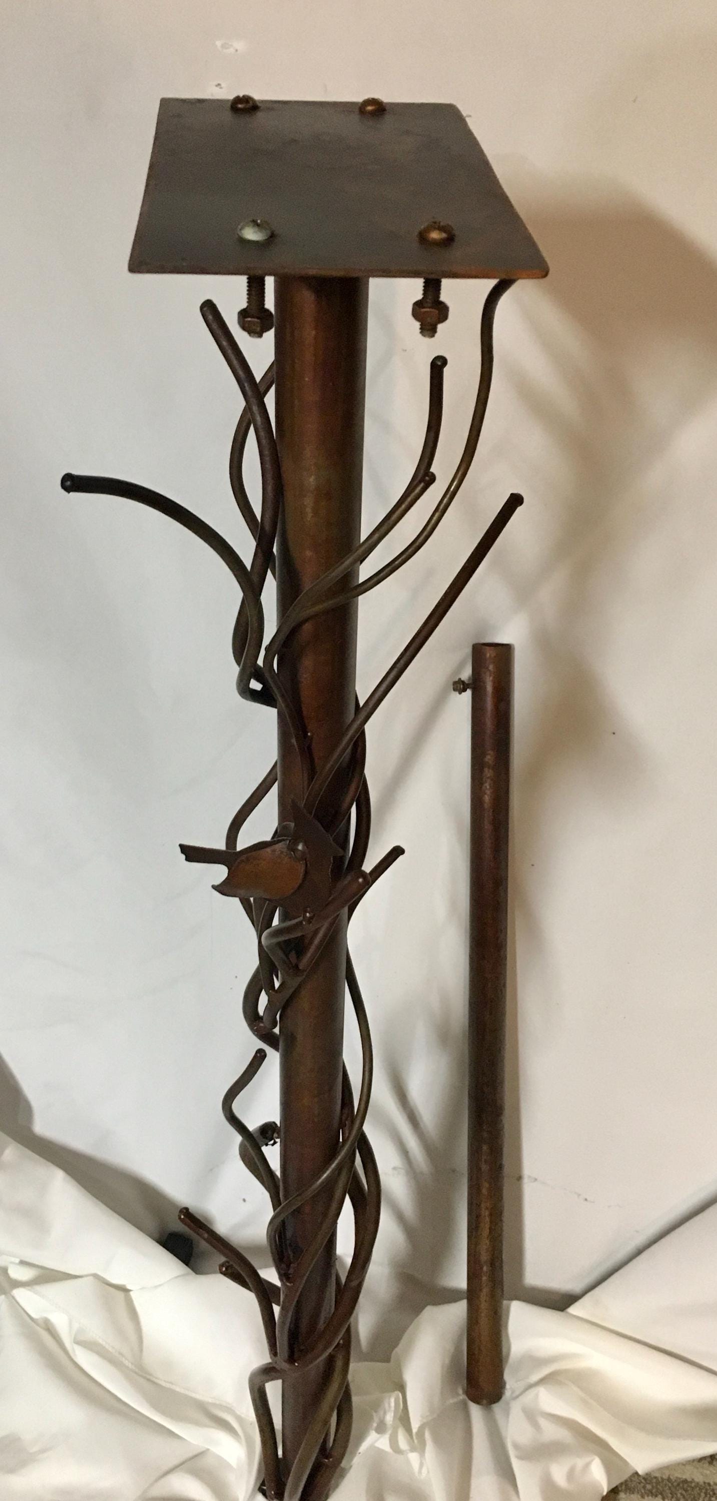 Heavy Steel Mailbox Post, Metal Garden Post, Steel Vines Post, Mailbox Not Included