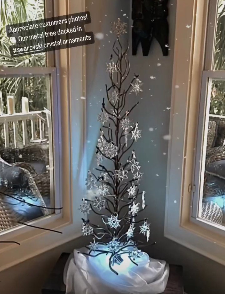 Metal Ornament Tree, Original Twig Tree, Four Foot Tall.