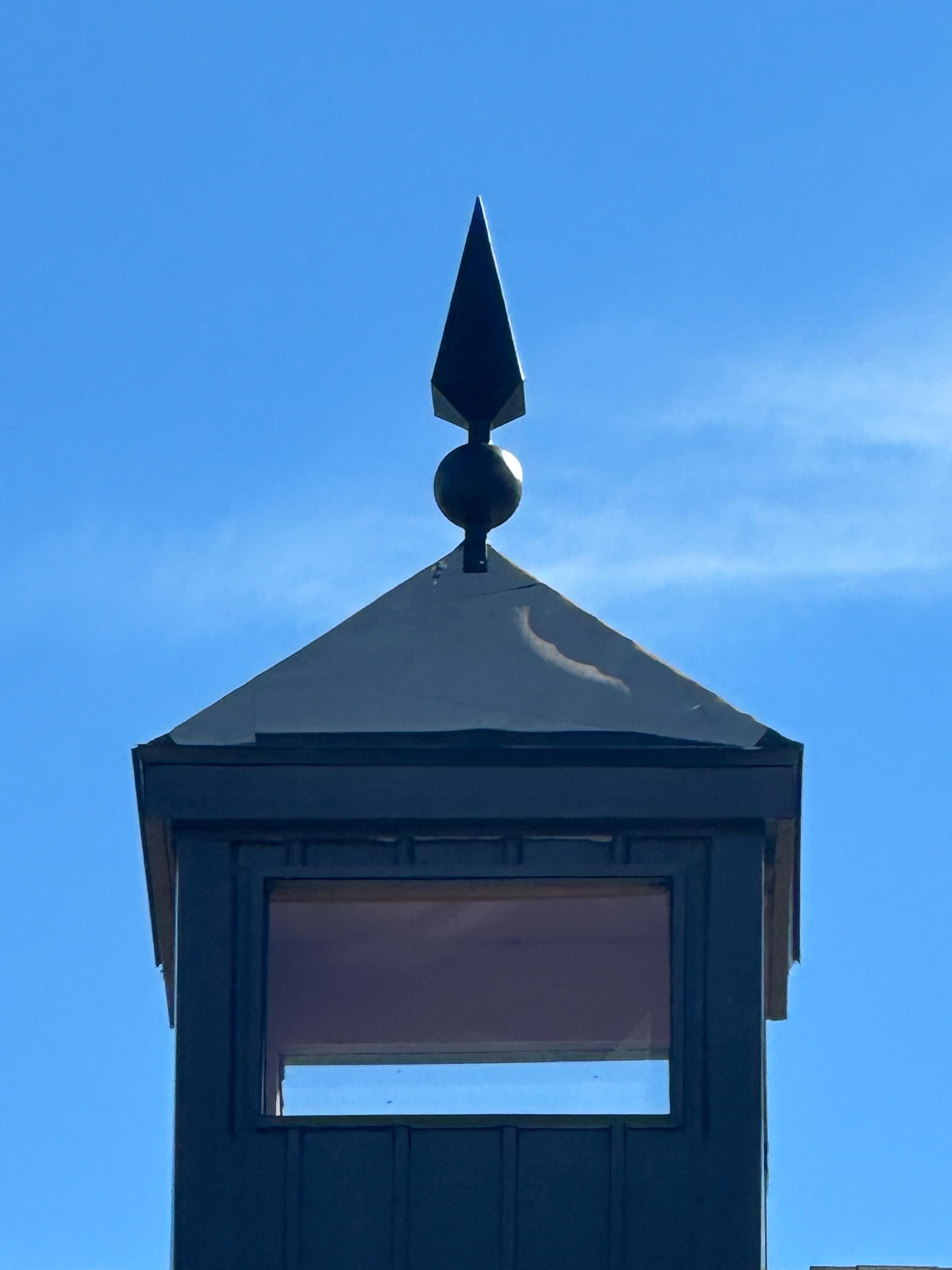 Steel 40 Inch Finial, Handcrafted Cupola Finial, Original Artisan Design, Steel Home Accents