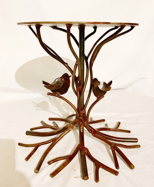 Tree of Life Cake Stand: Steel Wedding Dessert Display (10 inch)