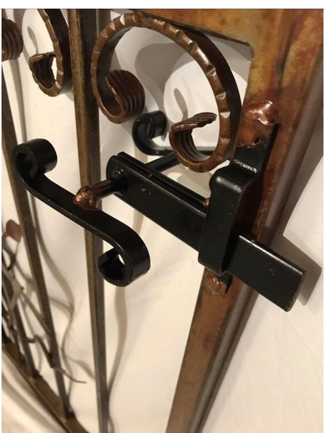 Handmade Double Iron Garden Gate: Woodland Ornament, Steel Vines