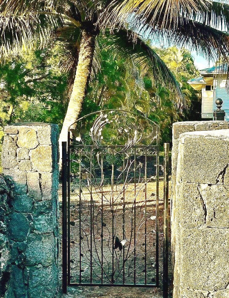 Iron Garden Gate, Original Woodland Gate, Nearly 6 Foot (70 Inch Tall)