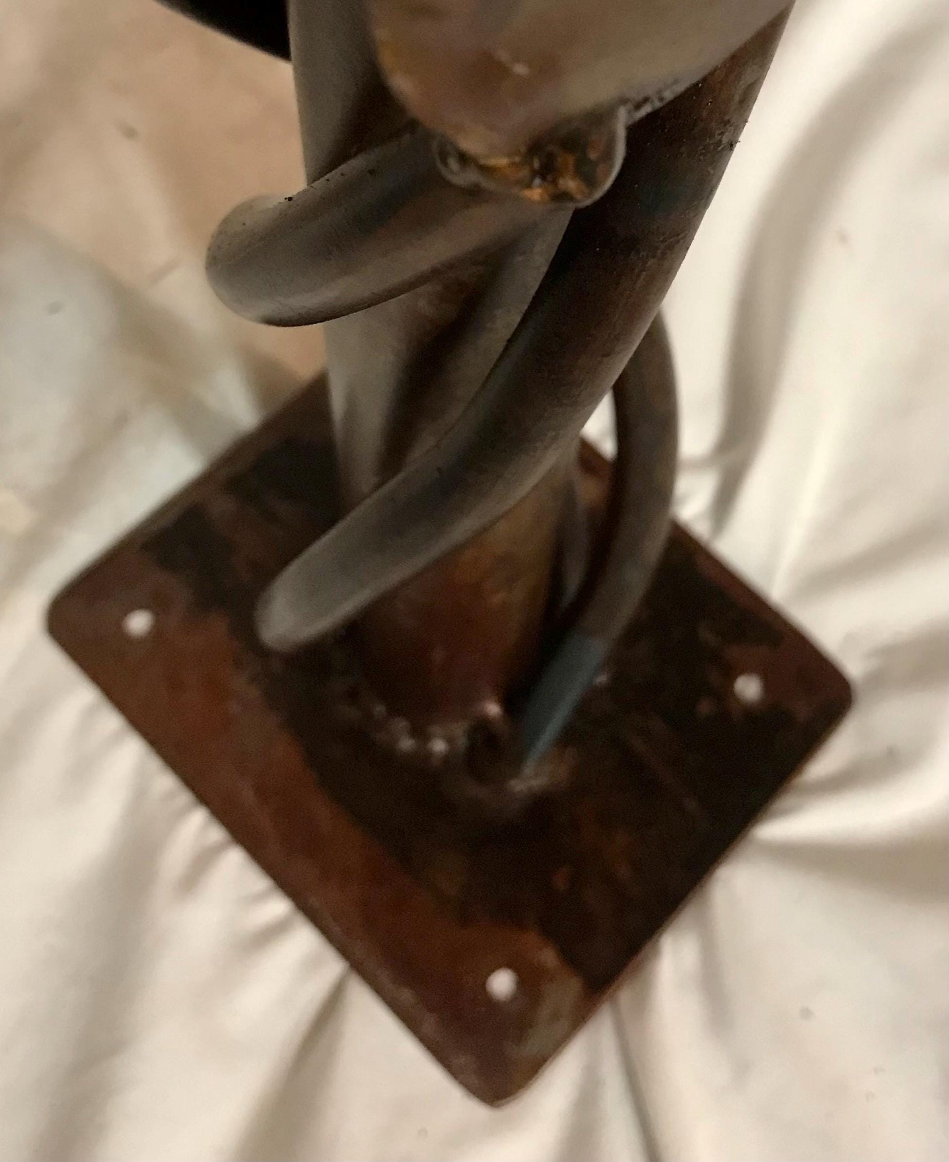 Heavy Steel Mailbox Post, Metal Garden Post, Steel Vines Post, Mailbox Not Included