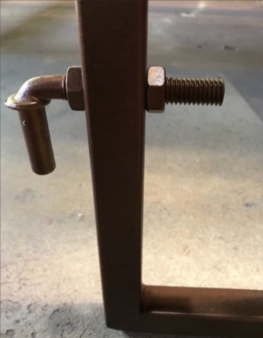 Woodland Iron Gate, Hand Crafted Double Entry Gate, 70 Inch Tall