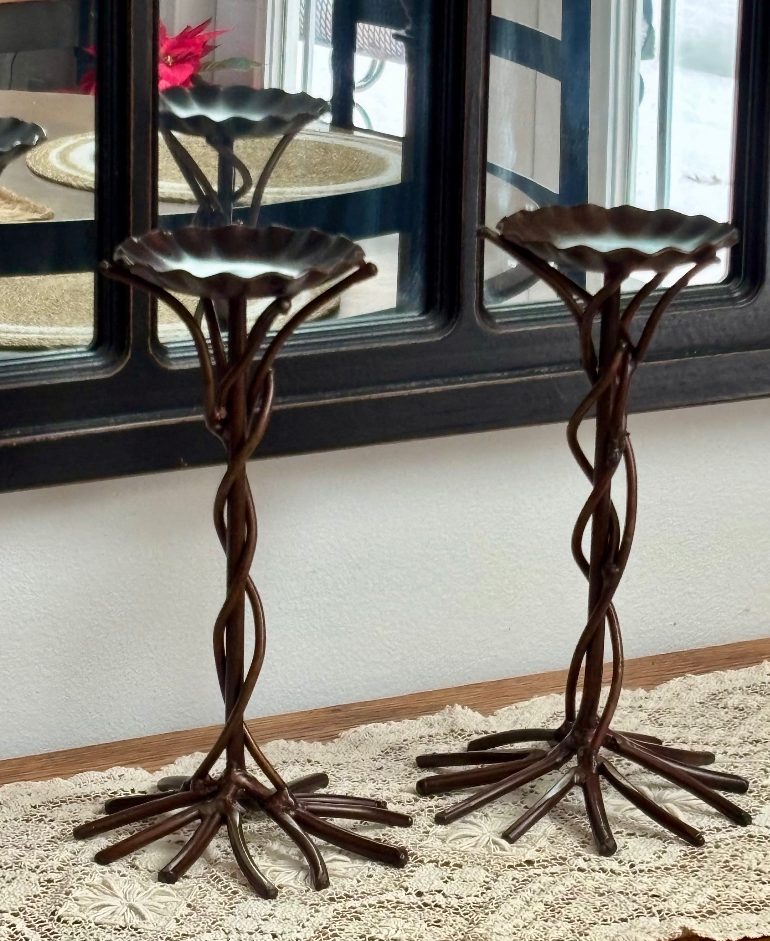 Metal Vine Candle Holders