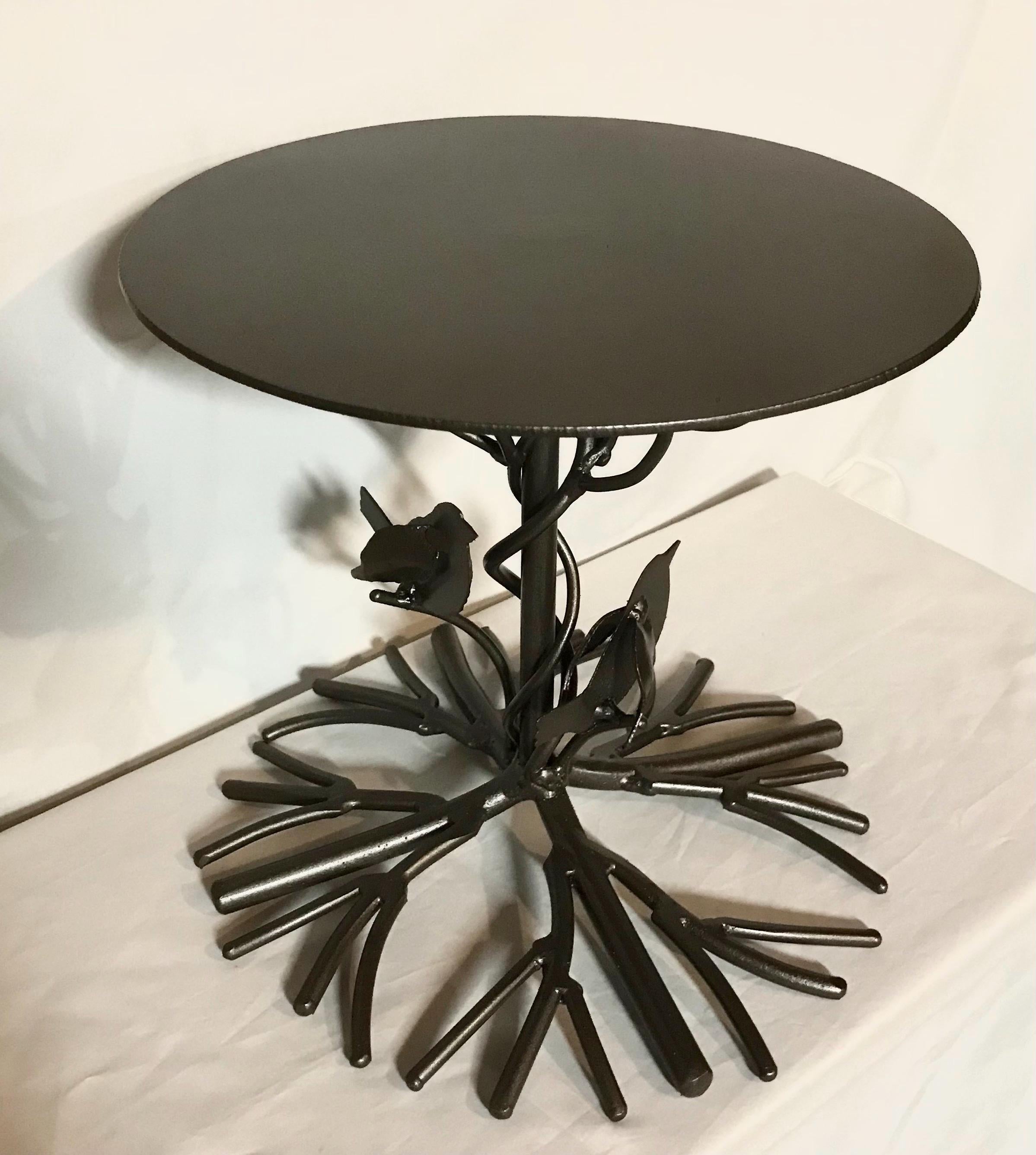 Tree of Life Cake Stand: Steel Wedding Dessert Display (10 inch)