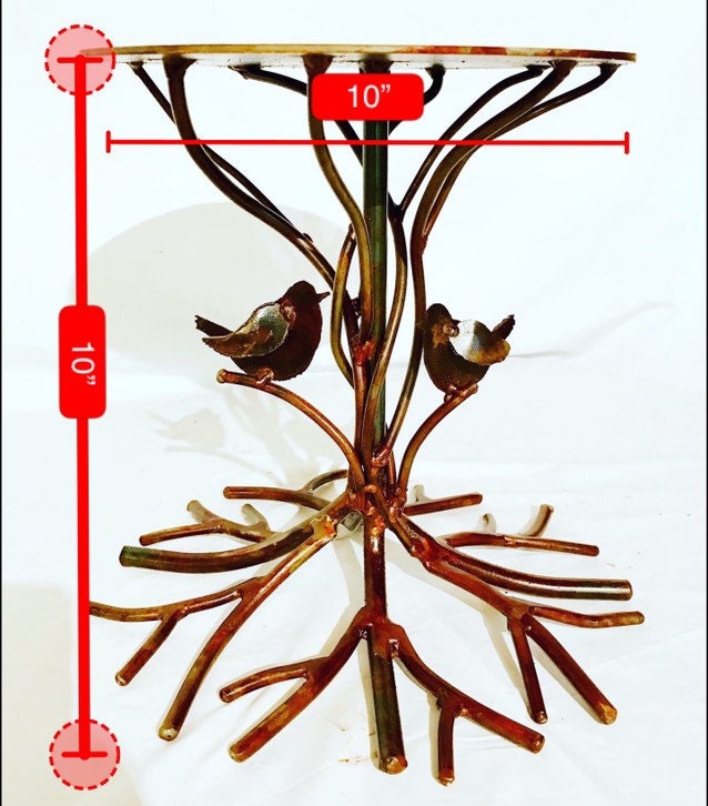 Tree of Life Cake Stand: Steel Wedding Dessert Display (10 inch)