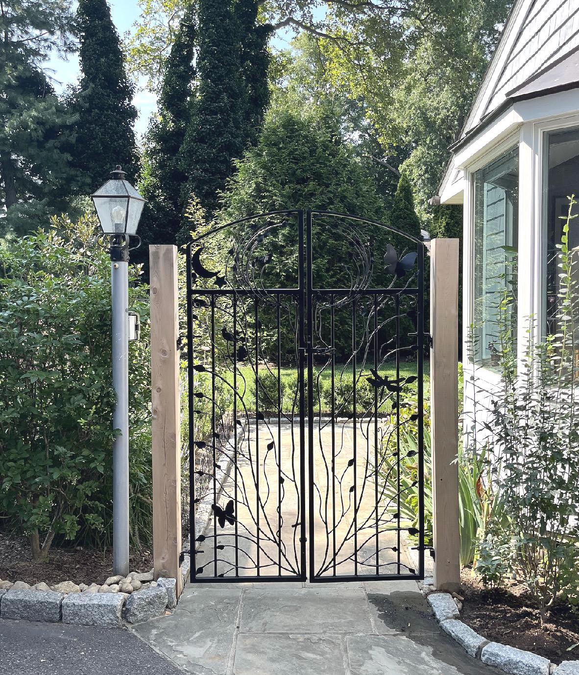 Double Iron Gate, Original Woodland Gate, 70 Inches Tall