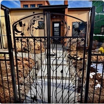 Double Iron Gate, Original Woodland Gate, 70 Inches Tall