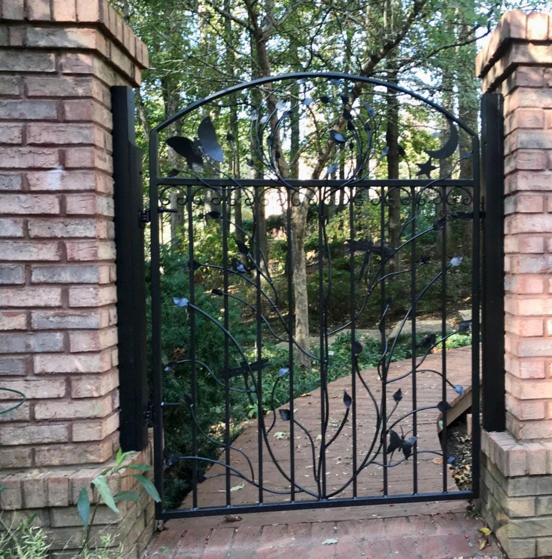 Iron Garden Gate, Original Woodland Gate, Five Foot (60 Inch Tall)